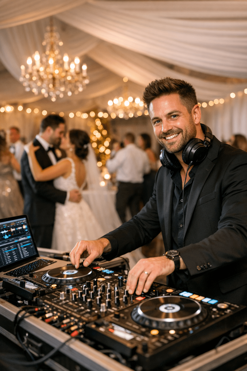 Dj at a wedding in fayetteville NC